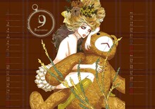 安野モヨコ2018年カレンダー「MOYOCO GIRL」より。