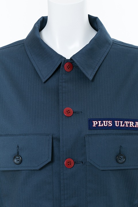 轟焦凍モデルのミリタリーシャツ。