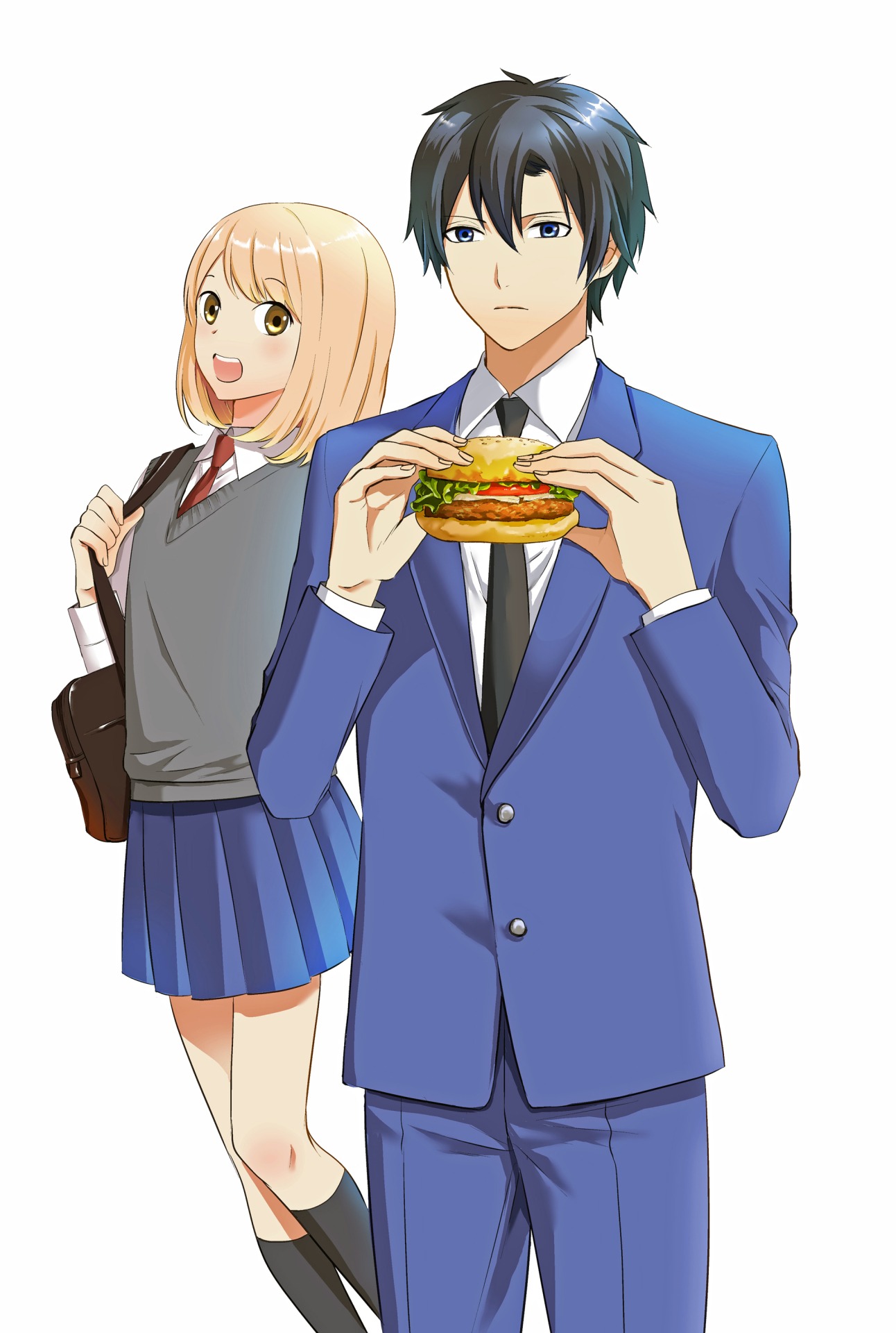 「放課後のグルメくん」のカラーイラスト。