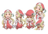 コンジュのキャラクターカラー設定画。