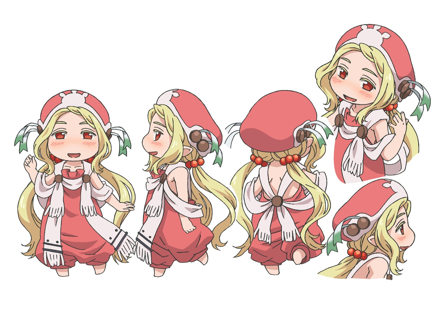 コンジュのキャラクターカラー設定画。