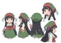 ミコチのキャラクターカラー設定画。