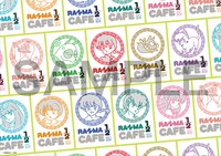 カフェを利用した人に進呈されるペーパーランチョンマット。