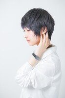 腕時計の着用例。