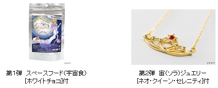 「美少女戦士セーラームーン×TeNQ企画展 Over the Sailor Moon～宇宙への招待～」のグッズ付きチケット。