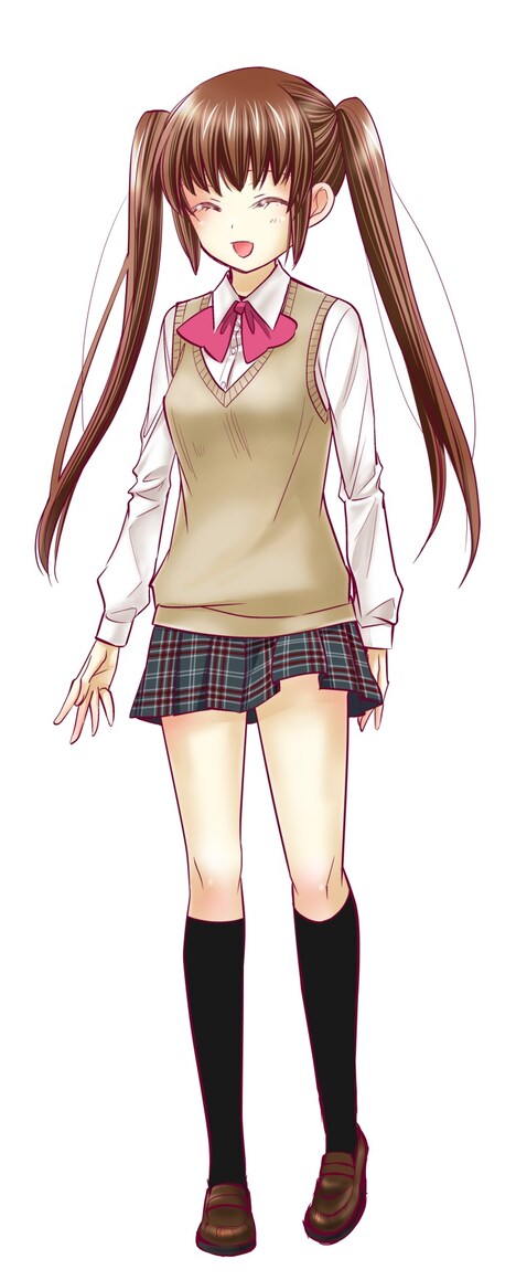 オリジナルストーリー用の新規主人公・梶原絢。(c)2017 KADOKAWA CORPORATION