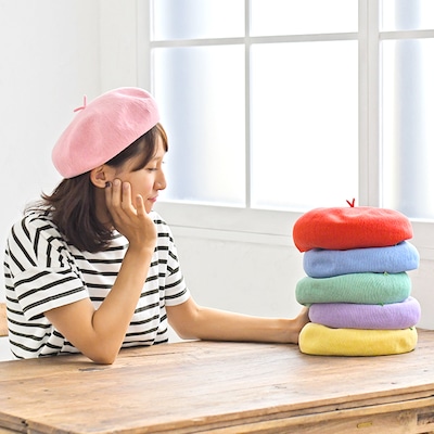 「おそ松さん」をモチーフにしたニットベレー帽