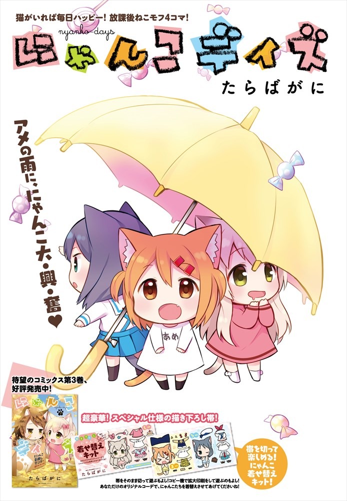 センターカラーに登場した「にゃんこデイズ」。