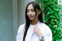 「銀魂」コラボアイテムの着用例。