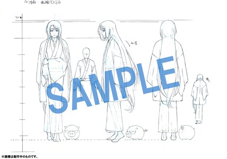 斎賀みつきが声を当てる沖田総司の設定ラフ画。