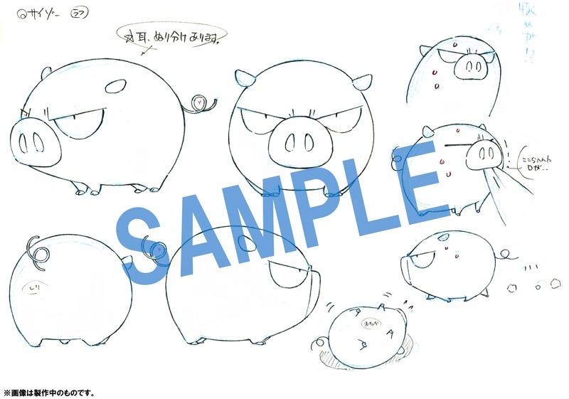 サイゾーの設定ラフ画。