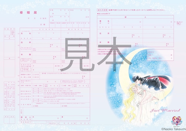 「美少女戦士セーラームーン婚姻届」