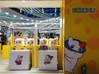 韓国で展開されたポップアップストアの様子。