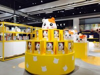 韓国で展開されたポップアップストアの様子。