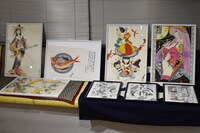 会場の一角では原画も展示された。