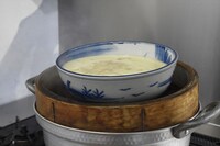 蒸しあがった茶碗蒸し。