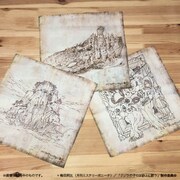 「クジラの子らは砂上に歌う」のハンカチ3種。