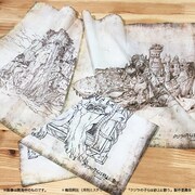 「クジラの子らは砂上に歌う」のハンカチ3種。