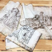 「クジラの子らは砂上に歌う」のハンカチ3種。