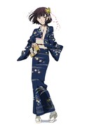 2回目のコラボ時に描き下ろされた和装の与謝野晶子。