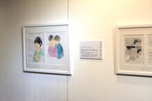 「～画業20周年記念～志村貴子原画展」の様子。