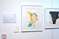 「～画業20周年記念～志村貴子原画展」の様子。