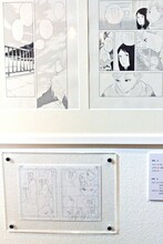 「～画業20周年記念～志村貴子原画展」の様子。
