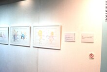 「～画業20周年記念～志村貴子原画展」の様子。