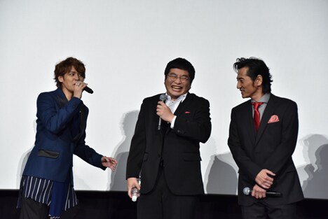 「GODZILLA 怪獣惑星」完成披露上映会の様子。