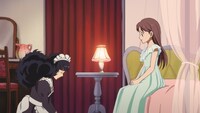 「劇場版 はいからさんが通る 前編 ～紅緒、花の17歳～」より、蘭丸の女装シーン。