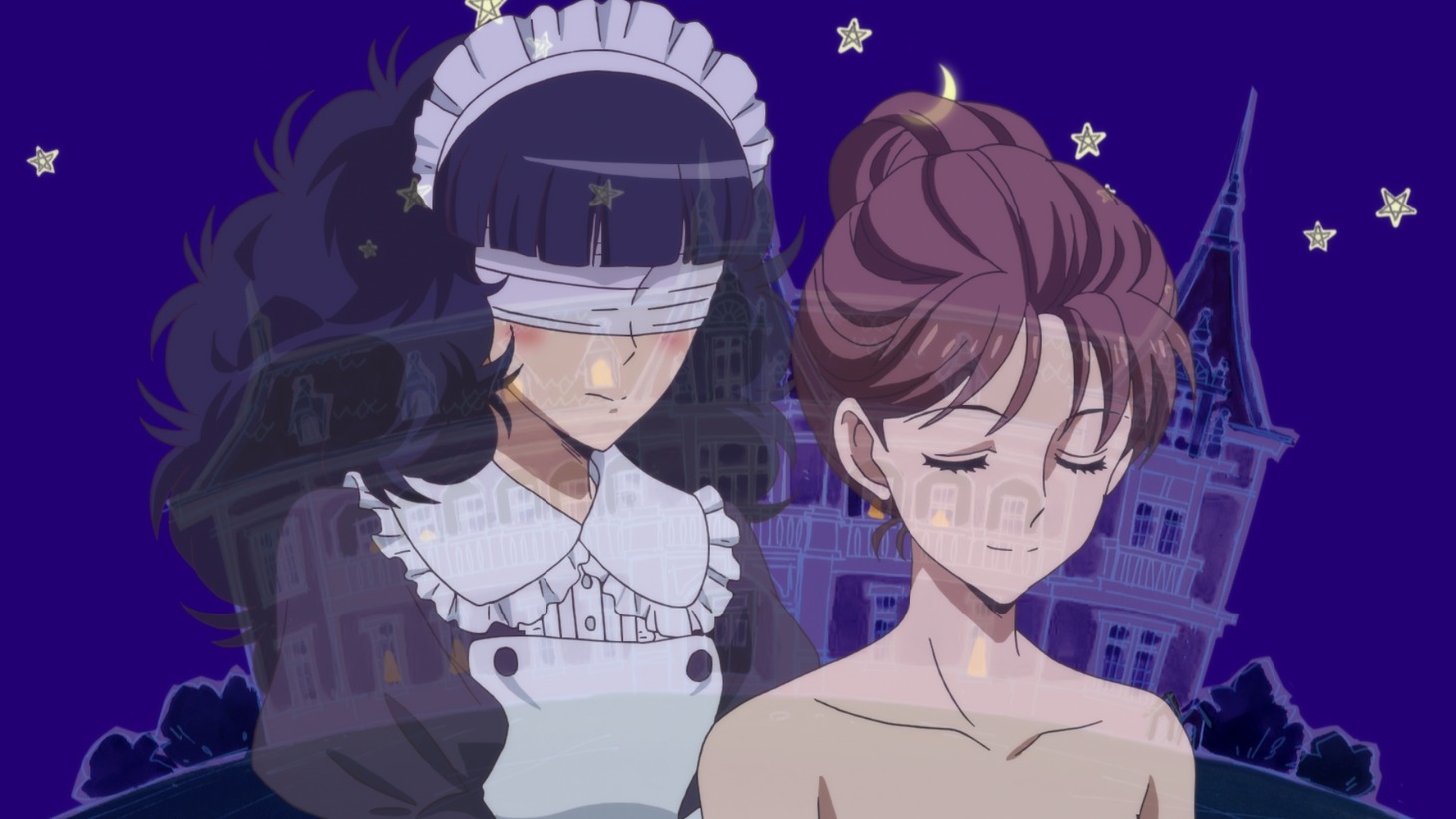 「劇場版 はいからさんが通る 前編 ～紅緒、花の17歳～」より、蘭丸の女装シーン。