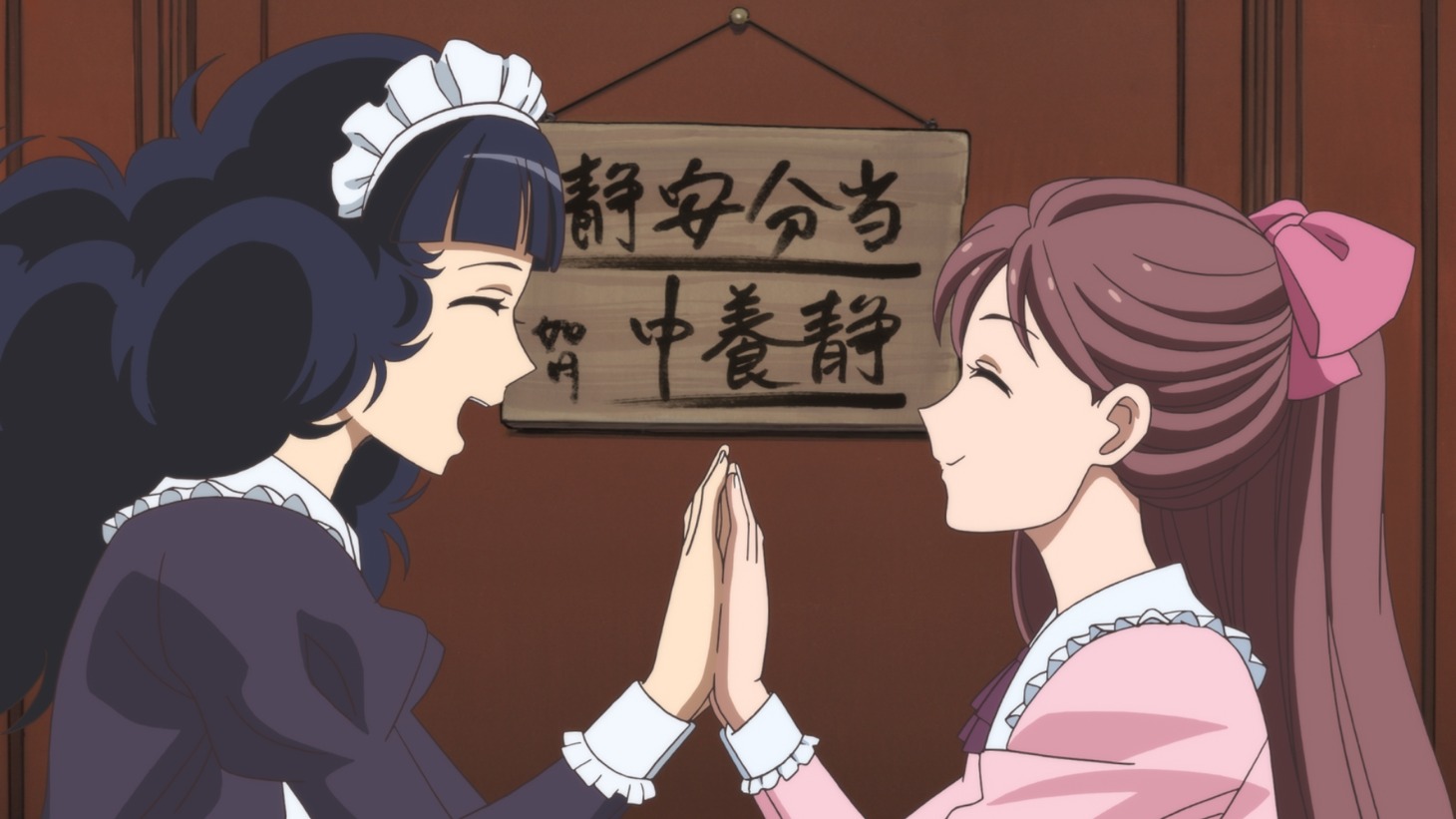 「劇場版 はいからさんが通る 前編 ～紅緒、花の17歳～」より、蘭丸の女装シーン。