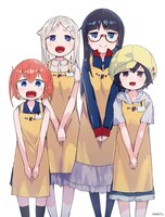 月刊コミックフラッパー12月号の表紙イラスト。