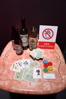 舞台「ジョーカー・ゲーム」の展示。