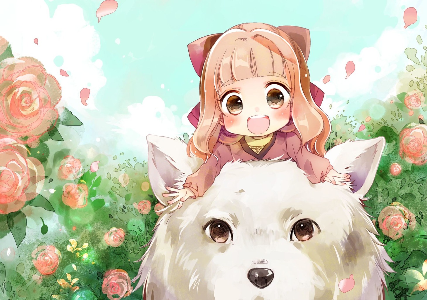 「異世界でもふもふなでなでするためにがんばってます。」バナービジュアル