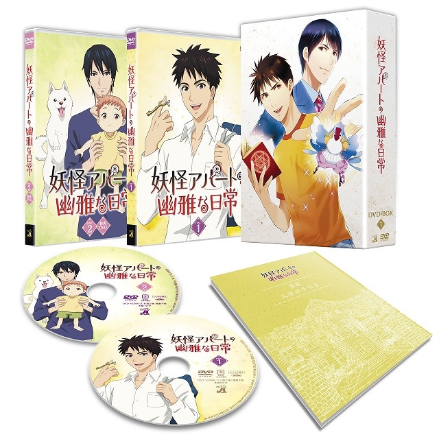 アニメ「妖怪アパートの幽雅な日常」DVD BOX1巻の展開図。