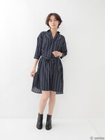 「爪先の宇宙 イメージ シャツワンピース」着用イメージ