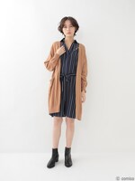 「爪先の宇宙 イメージ シャツワンピース」着用イメージ