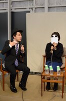 「映画も漫画も語りつくす！『ちょっとまて野球部！』製作秘話トークショー」の様子。