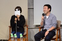 「映画も漫画も語りつくす！『ちょっとまて野球部！』製作秘話トークショー」の様子。