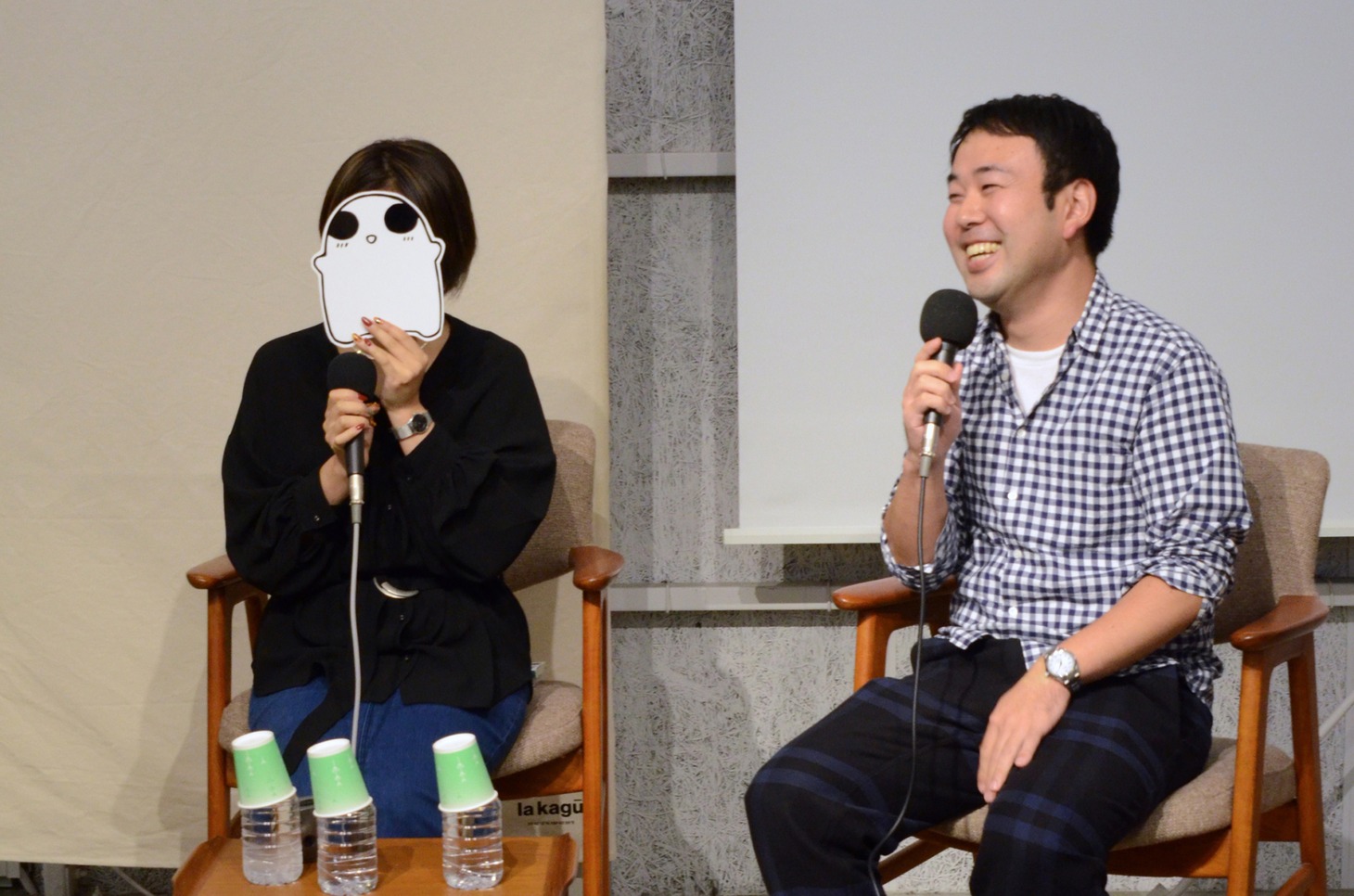 「映画も漫画も語りつくす！『ちょっとまて野球部！』製作秘話トークショー」の様子。