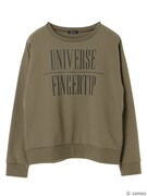 「爪先の宇宙 イメージ ロゴプリントプルオーバー」使用イメージ