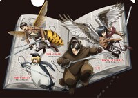 4キャラ集合のクリアファイルの表面。