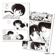 コラボカフェ限定にて販売される「らんま1/2 乱馬とあかねのクリアファイルセット」。