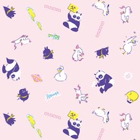 「らんま1/2」と北村みなみのコラボによるテキスタイル。