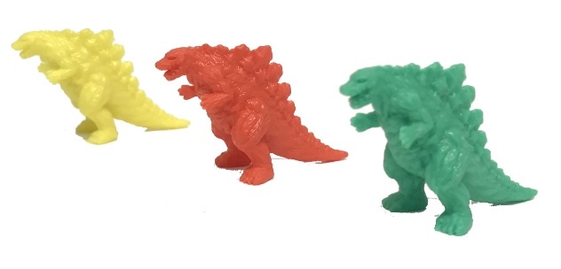 「GODZILLA 怪獣惑星」の来場者にプレゼントされる「アニゴジケシ」。