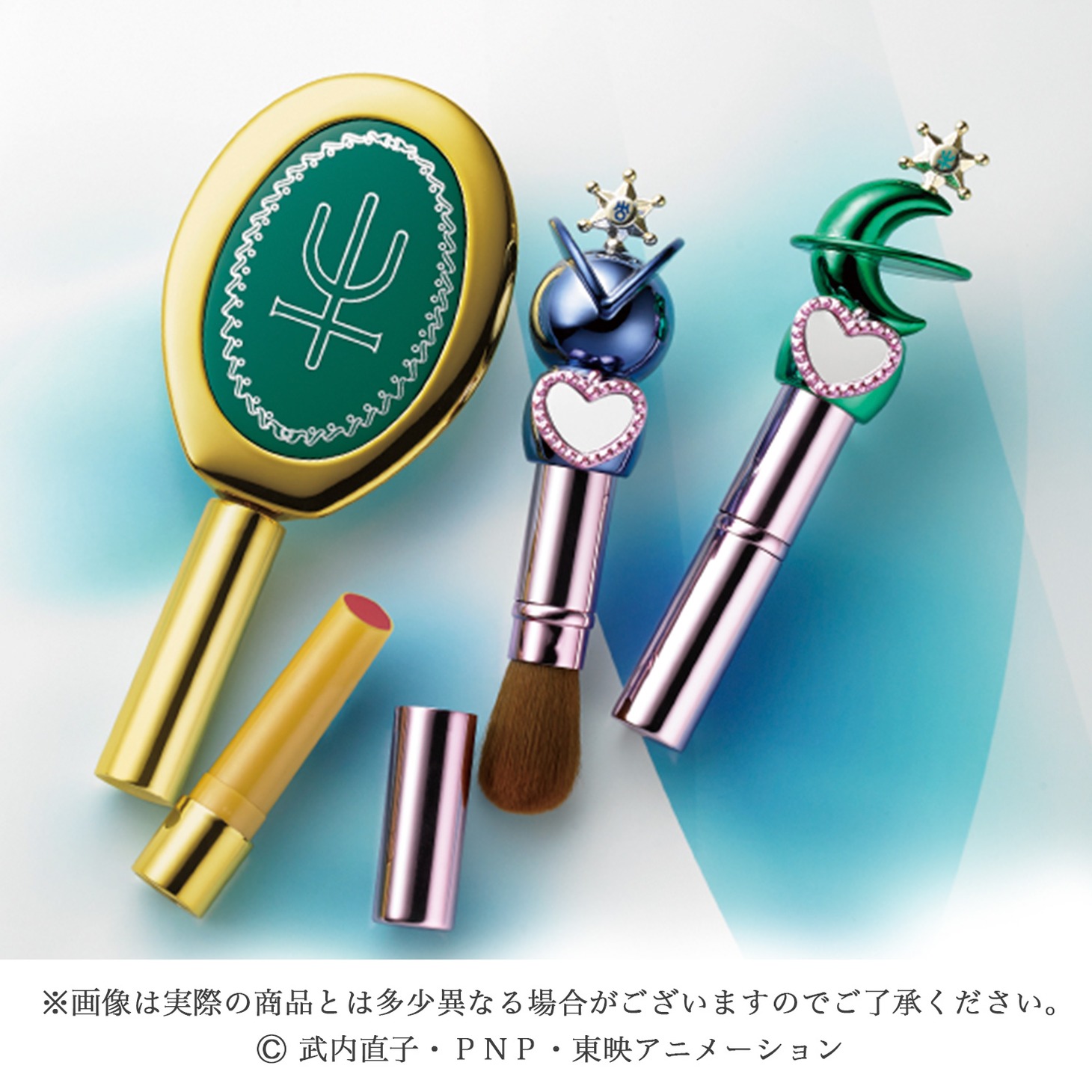 「ミラクルロマンス ディープアクアミラールージュ」と「ミラクルロマンス ツインリップロッドチークブラシ」