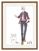 「ねこ男子 ニャンキーハイスクール あなたのねこちゃんをねこ男子化」イラスト化された猫の一例。