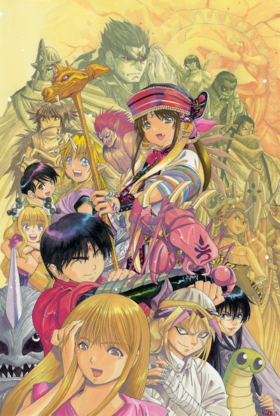 「～連載30周年記念～ 3×3EYES原画展」メインビジュアル。(c)高田裕三／講談社