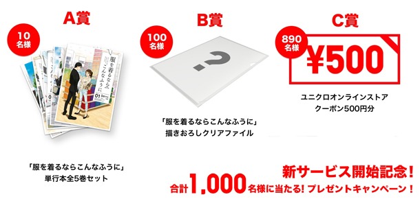 「服を着るならこんなふうに」とユニクロのキャンペーンで展開されるプレゼント企画。